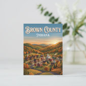 Brown County USA Postkarte (Stehend Vorderseite)