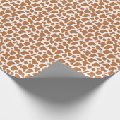 Brown Cow Print Birthday Geschenkpapier (Ecke)