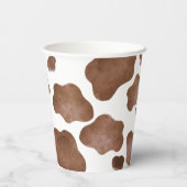 Brown Cow Print Paper Cup Pappbecher (Rückseite)