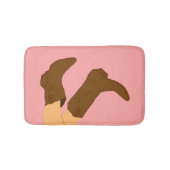 Brown Cowboy Boots Badematte (Vorderseite)