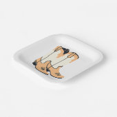 Brown Cowboy Boots Pappteller (Gewinkelt)