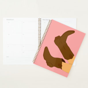 Brown Cowboy Boots Planer