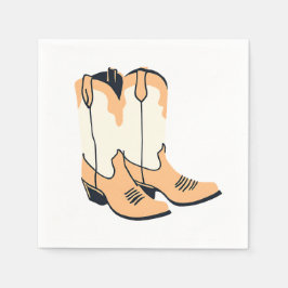 Brown Cowboy Boots Serviette