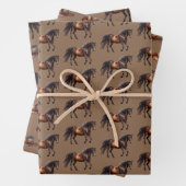 Brown Cowboy Pferde Geschenkpapier Set (Beispiel)