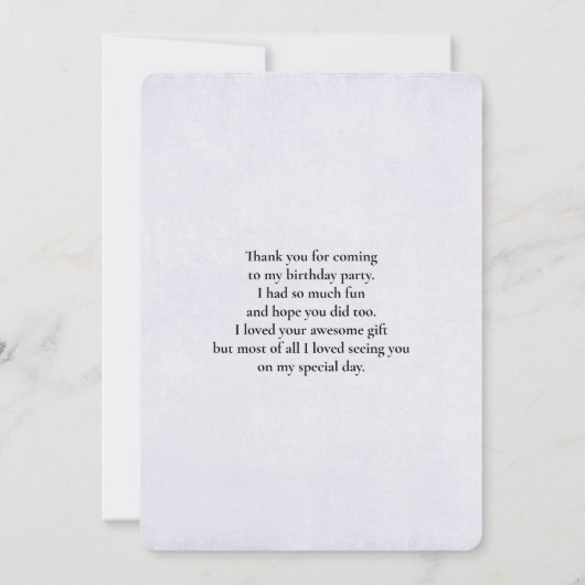 Brown Cowgirl Hut mit Pink Blume Danke (Rückseite)