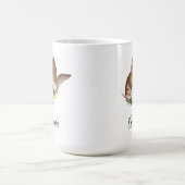 Brown Cowgirl Hut mit rosa Blume Kaffeetasse (Mittel)