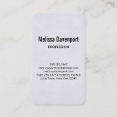 Brown Cowgirl Hut mit rosa Blume Visitenkarte (Rückseite)