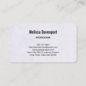 Brown Cowgirl Hut mit rosa Blume Visitenkarte (Rückseite)