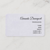 Brown Cowgirl Hut mit rosa Blume Visitenkarte (Rückseite)