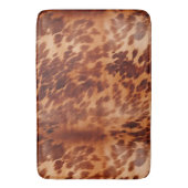Brown Cowhide Animal Print Badematte (Vorderseite Vertikal)