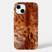 Brown Cowhide Animal Print Case-Mate iPhone Hülle (Rückseite)