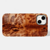 Brown Cowhide Animal Print Case-Mate iPhone Hülle (Rückseite (Horizontal))