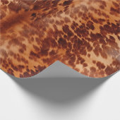 Brown Cowhide Animal Print Geschenkpapier (Ecke)