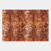 Brown Cowhide Animal Print Geschenkpapier Set (Vorderseite)