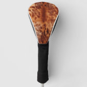 Brown Cowhide Animal Print Golf Headcover (Vorderseite)