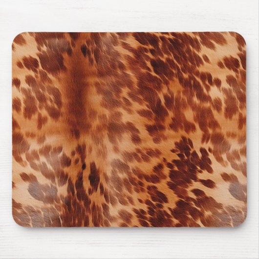 Brown Cowhide Animal Print Mousepad (Vorne)