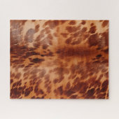 Brown Cowhide Animal Print Puzzle (Horizontal)