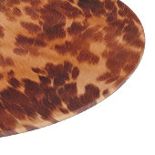 Brown Cowhide Animal Print Schneidebrett (Ecke)