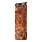 Brown Cowhide Animal Print Thermosbecher (Nach links gedreht)