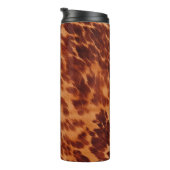 Brown Cowhide Animal Print Thermosbecher (Nach rechts gedreht)