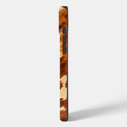 Brown Cowhide Case-Mate iPhone Hülle (Rückseite / Links)