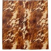 Brown Cowhide Duschvorhang (Vorderseite)