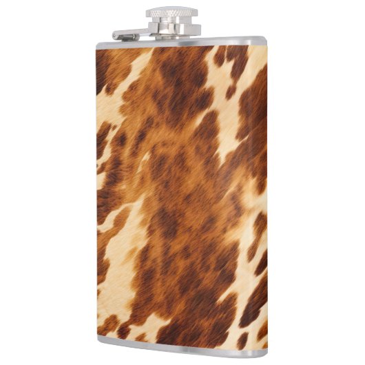 Brown Cowhide Flachmann (Links)