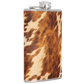 Brown Cowhide Flachmann (Rechts)