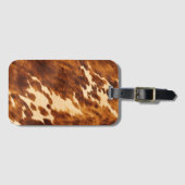 Brown Cowhide Gepäckanhänger (Vorderseite (Horizontal))