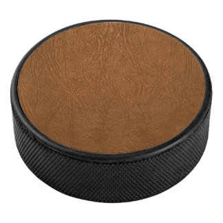 Brown Cowhide Leder Textur aussehen Eishockey Puck