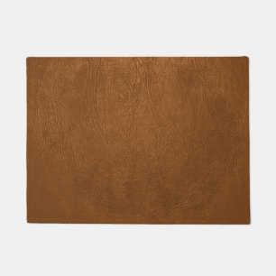 Brown Cowhide Leder Textur aussehen Fußmatte