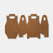 Brown Cowhide Leder Textur aussehen Geschenkschachtel (Ungefaltet)