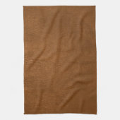 Brown Cowhide Leder Textur aussehen Geschirrtuch (Vertikal)