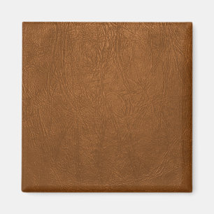 Brown Cowhide Leder Textur aussehen Magnet