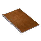 Brown Cowhide Leder Textur aussehen Notizblock (Rechte Seite)