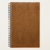Brown Cowhide Leder Textur aussehen Planer (Vorderseite)