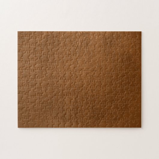 Brown Cowhide Leder Textur aussehen Puzzle (Horizontal)