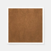 Brown Cowhide Leder Textur aussehen Serviette (Vorderseite)