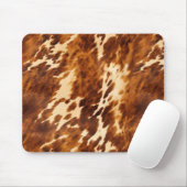 Brown Cowhide Mousepad (Mit Mouse)