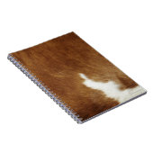 Brown Cowhide Print Notizblock (Rechte Seite)