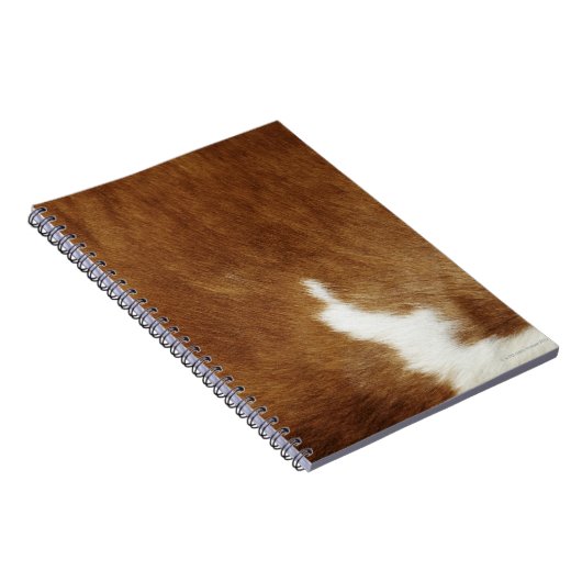 Brown Cowhide Print Notizblock (Rechte Seite)