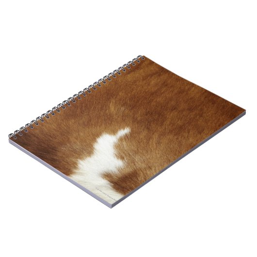 Brown Cowhide Print Notizblock (Linke Seite)