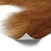 Brown Cowhide Print Poster (Ecke)