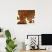 Brown Cowhide Print Poster (Heimbüro)