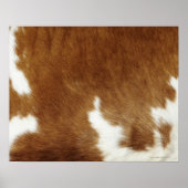 Brown Cowhide Print Poster (Vorne)