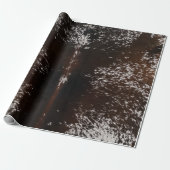 Brown Cowhide Print Rustic Bauernhof Weihnachten Geschenkpapier (Ungerollt)