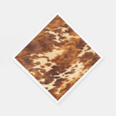 Brown Cowhide Serviette (Ecke)