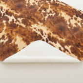 Brown Cowhide Sherpadecke (3/4)