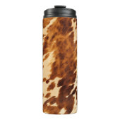 Brown Cowhide Thermosbecher (Vorderseite)