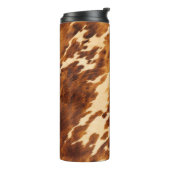 Brown Cowhide Thermosbecher (Nach links gedreht)